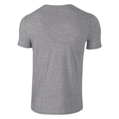 Gildan Soft Style| image wear | Half sleeve T-shirt Gray back
