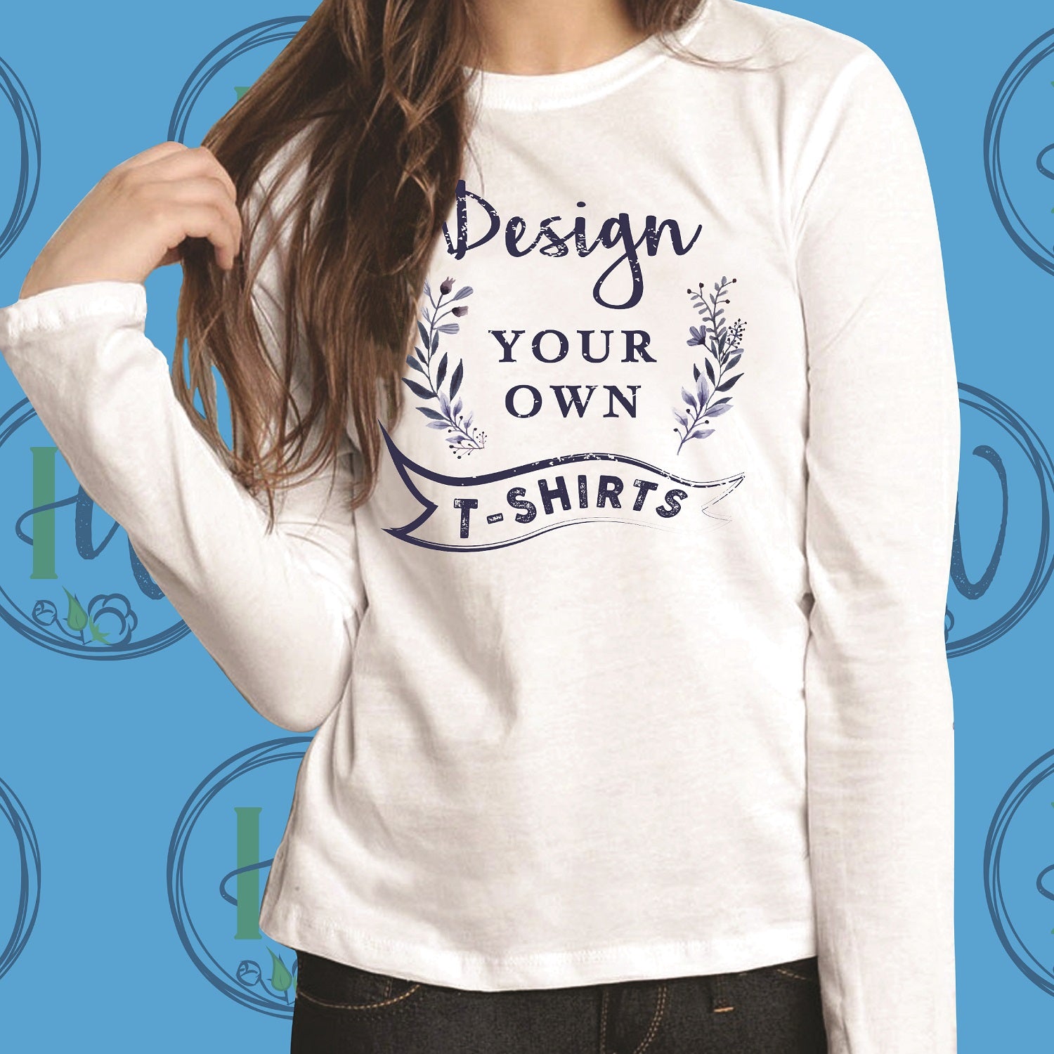Custom Design front Print Full sleeve T shirts