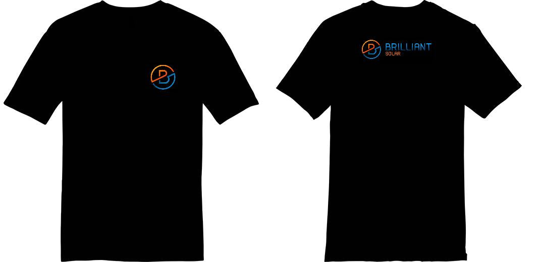 Black Basic Front Print T shirts |  Image wear T shirts