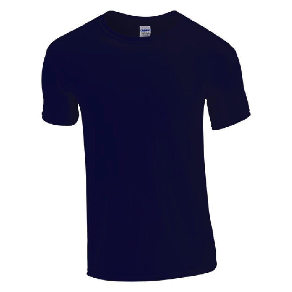 plain blue tshirt front and back