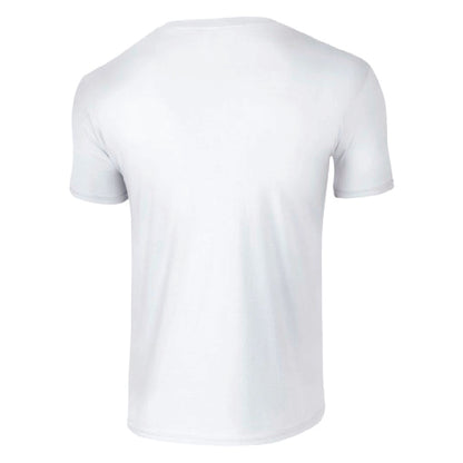 Gildan Soft Style| image wear | Half sleeve T-shirt| white t shirt back